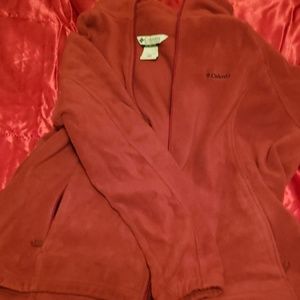 Red Columbia fleece jacket *last price drop *